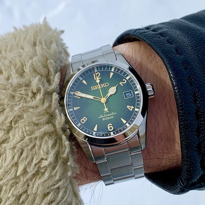 Seiko Prospex Automatic Alpinist Green Dial Men's Watch- SPB155J1